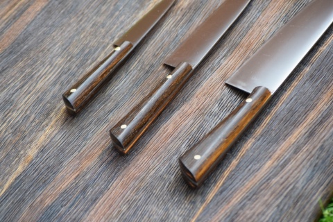 Zestaw 3 noży kuchennych. Stal D2