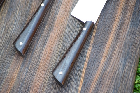 Zestaw 3 noży kuchennych. Stal D2