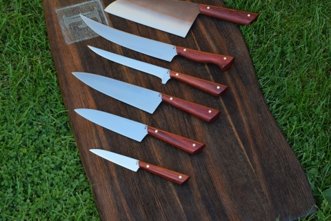 Zestaw XXL 6 noży kuchennych. Stal D2