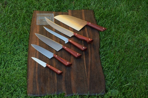 Zestaw XXL 6 noży kuchennych. Stal D2