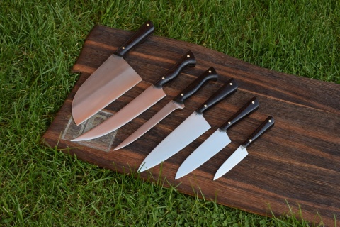 Zestaw XXL 6 noży kuchennych. Stal D2